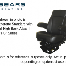 Sears Premium Atlas II LE Seat Heated & Cooling Black/Wheat Leather -  Raney's Truck Parts