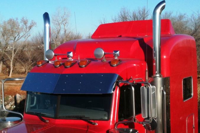 14 inch drop visor for peterbilt