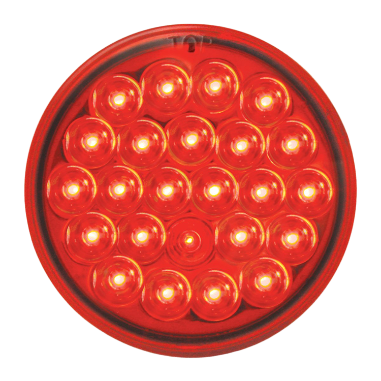 Grand General 4" Pearl Red LED Light – Red Lens, Bagged