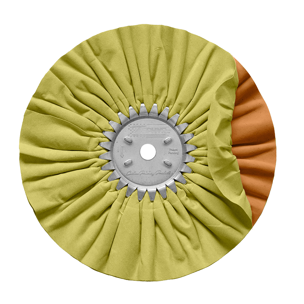 Zephyr Yellow/Orange #4 Fast Cut 10" Airway Buffing Wheel
