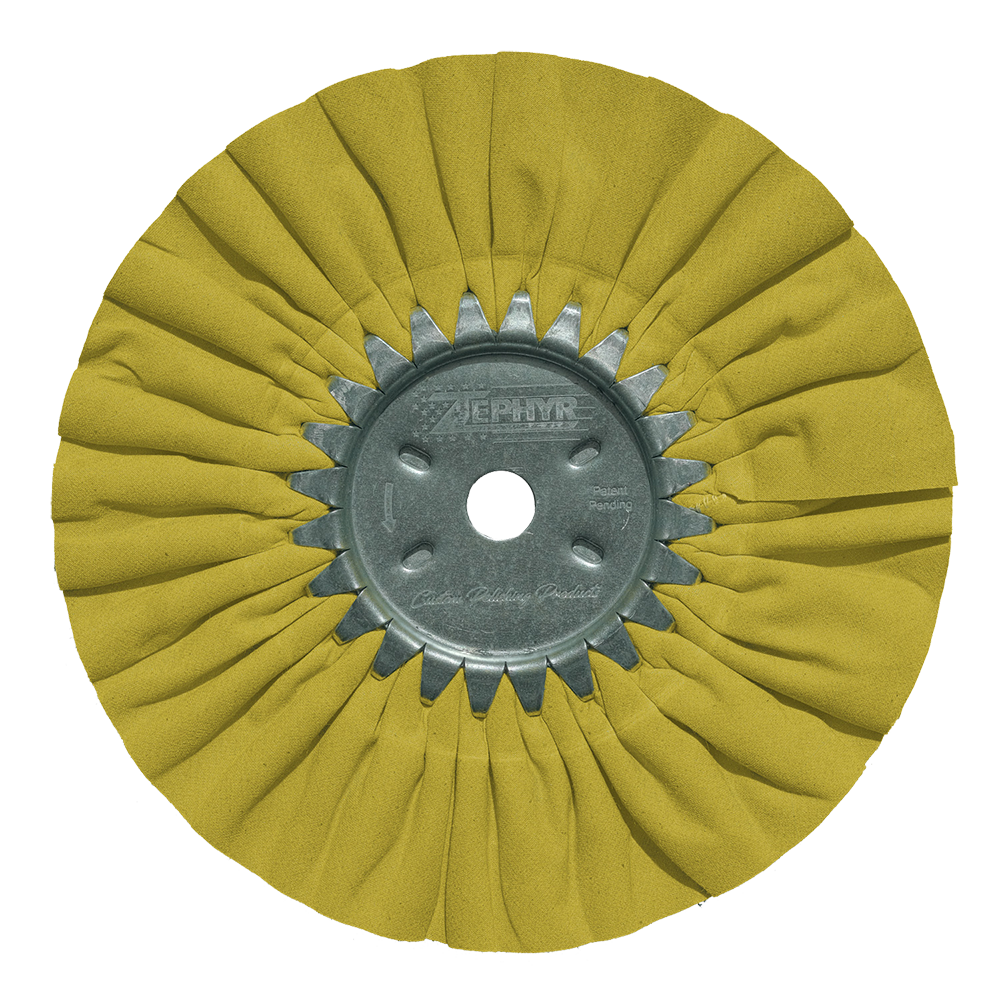 Zephyr Yellow Mill Treated 10" Airway Buffing Wheel