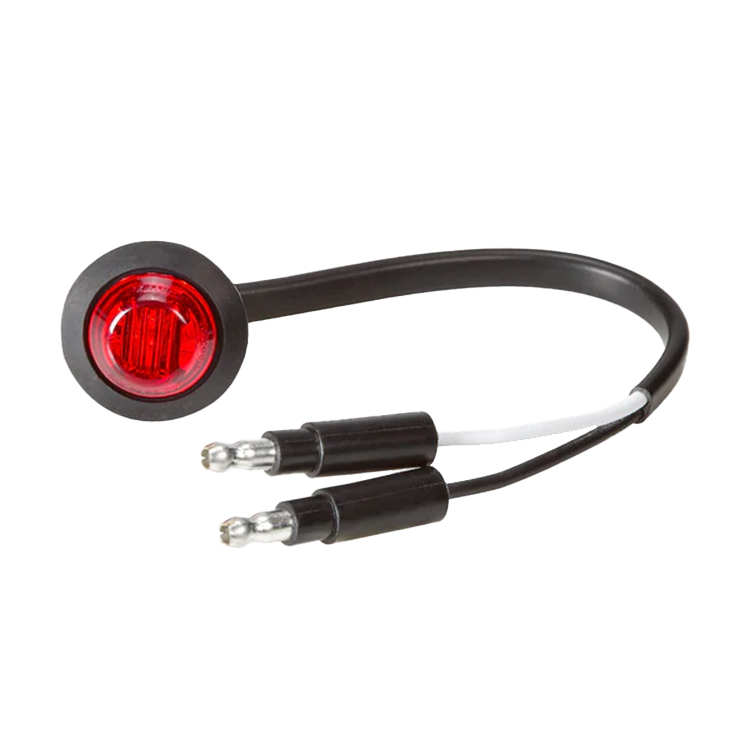 3/4" Round Red LED Marker Light - Bulk