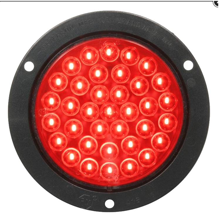 Piranha® 4" Round Amber LED Front and Rear Turn Signal Light
