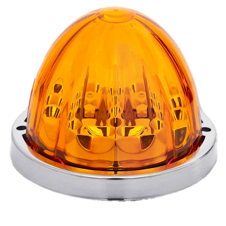 Trux  Amber Clearance & Marker Star-Burst Watermelon LED Light-19 Diodes