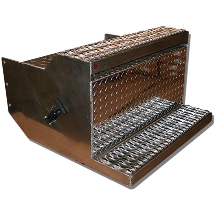 Valley Chrome Diamond Plate Battery Box