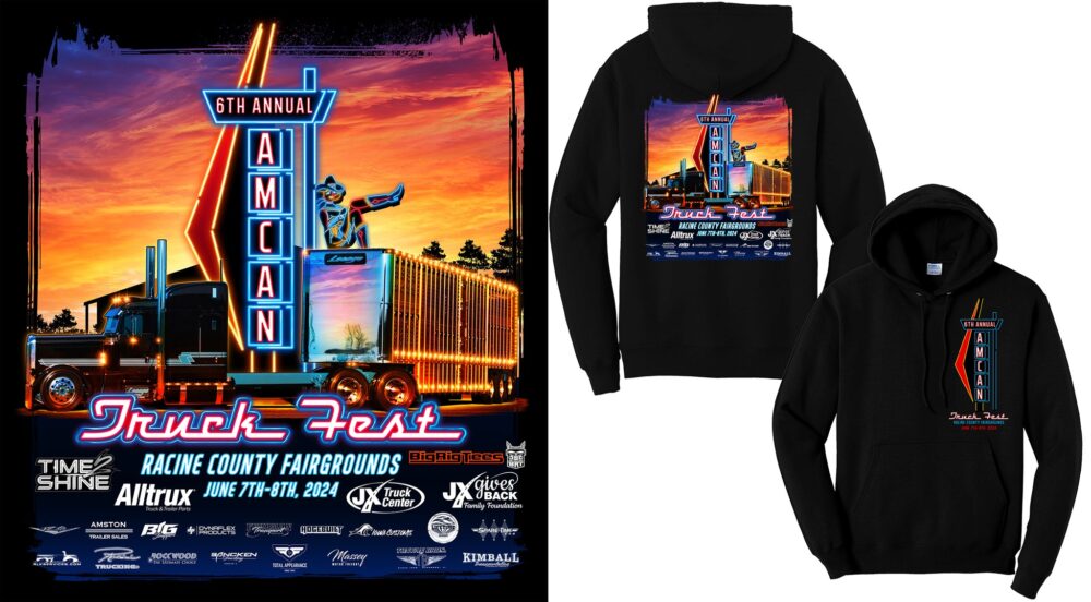 3XL Black  Amcan Truck Fest 2024 Sweatshirt