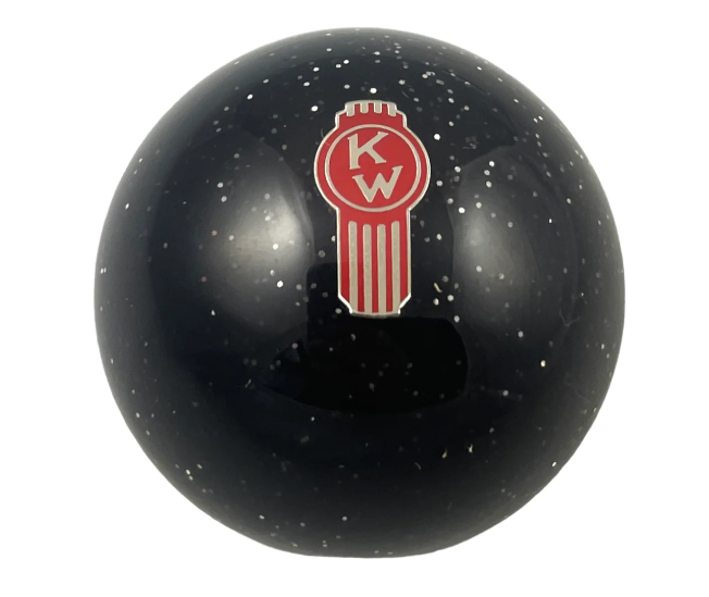 Twisted Shifterz Black Glitter Crooked Shift Knob for Kenworth