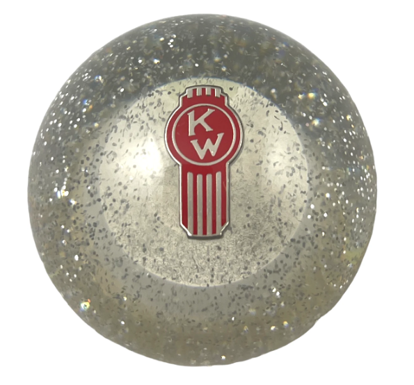 Twisted Shifterz Clear Glitter Shift Knob for Kenworth