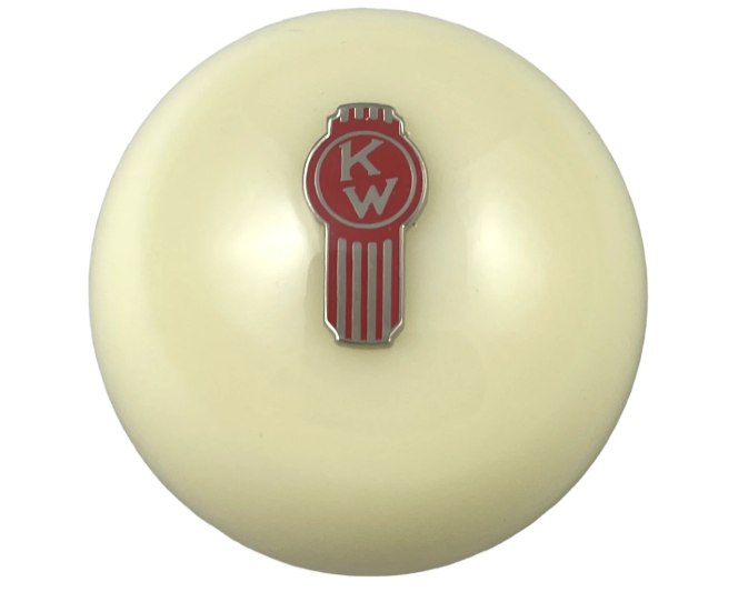 Twisted Shifterz Ivory Crooked Brake Knob for Kenworth