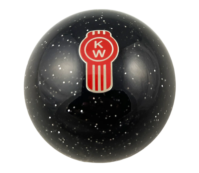 Twisted Shifterz Black Glitter Shift Knob for Kenworth
