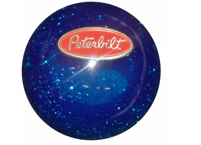Twisted Shifterz Blue Glitter Shift Knob for Peterbilt