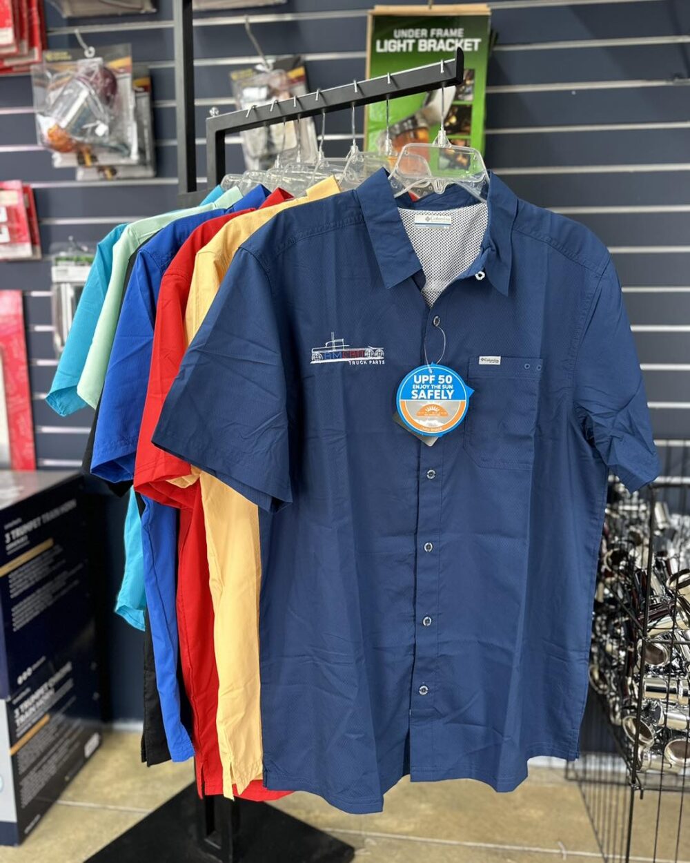 2X Blue Button-Up Camp Shirt