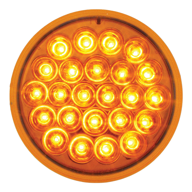 Grand General 4" Pearl LED Light – Amber Lens/Amber LEDs
