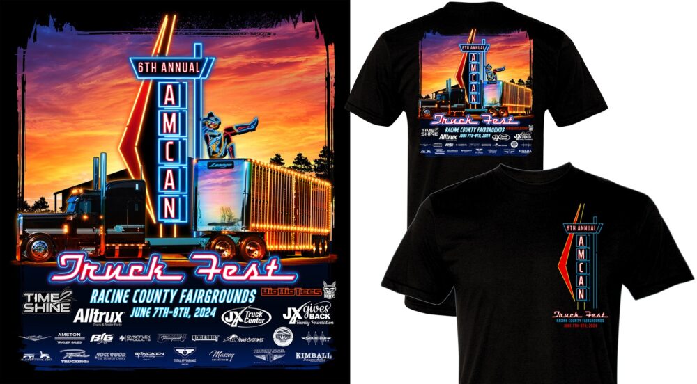 Amcan Amcan Truck Fest 2024 Shirt – Black, Youth X-Small