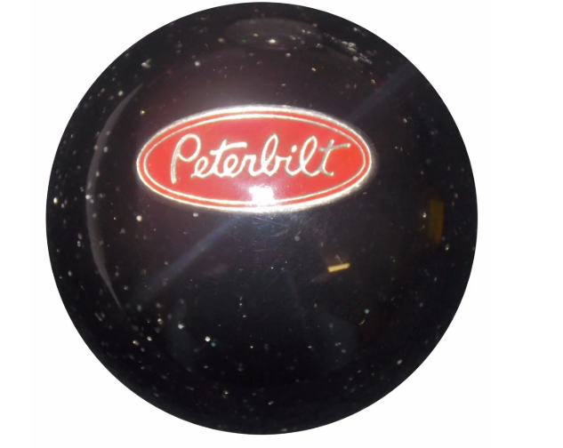 Twisted Shifterz Black Glitter Shift Knob for Peterbilt