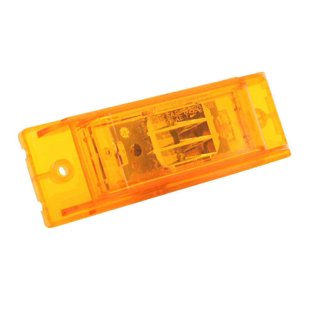 21 LED 2"x6" Amber Rectangular Marker Clearance Light