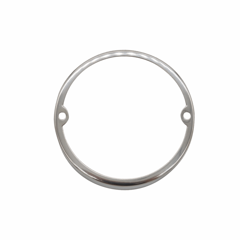 Stainless Round Cab Light Bezel