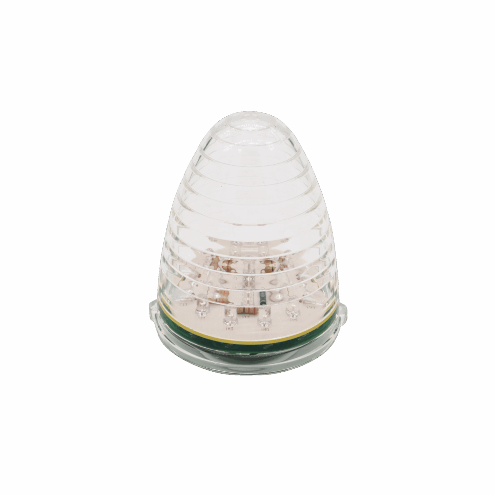 19 LED Beehive Grakon 1000 Cab Light - Amber LED/Clear Lens