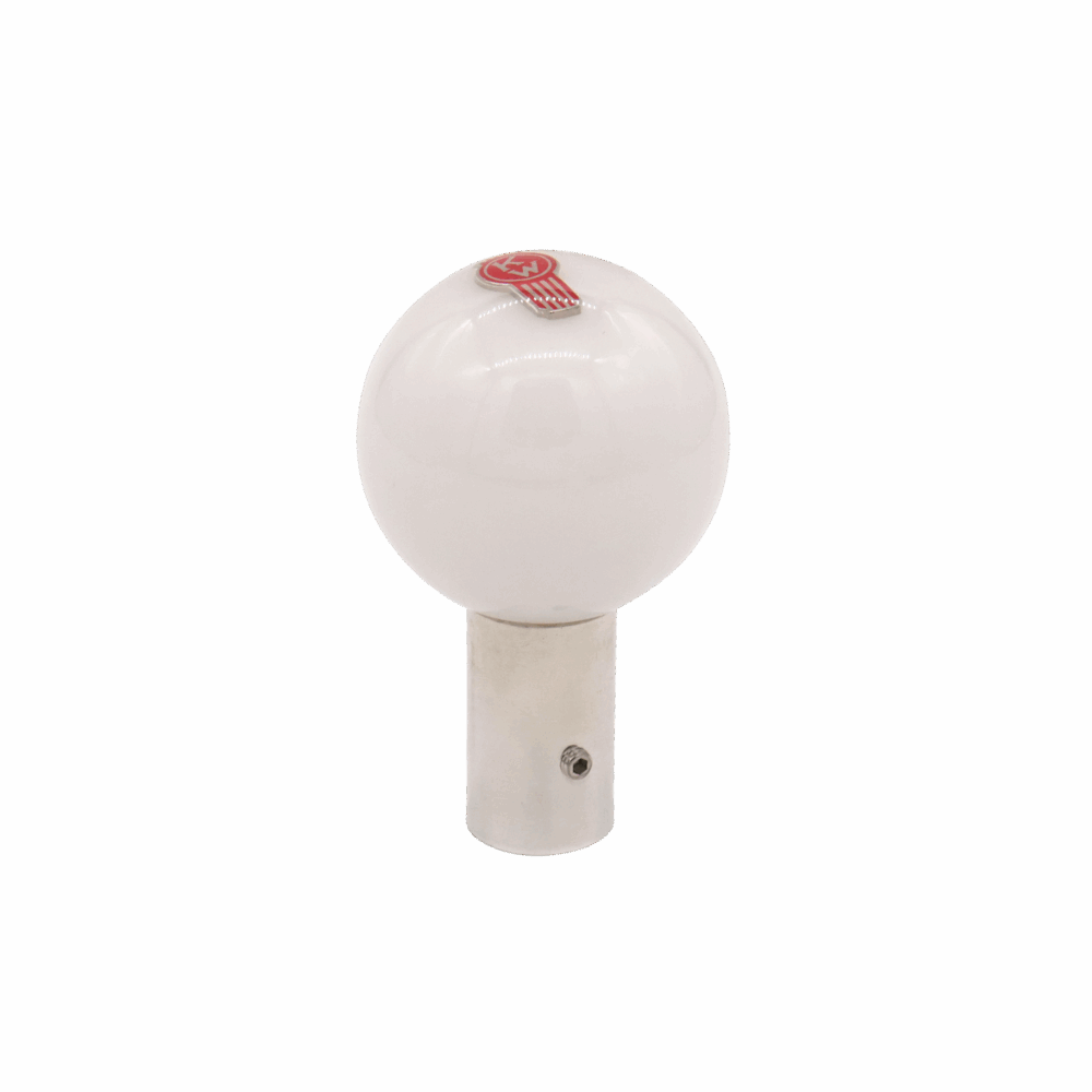 Twisted Shifterz Clear Glitter Crooked Kenworth Brake Knob