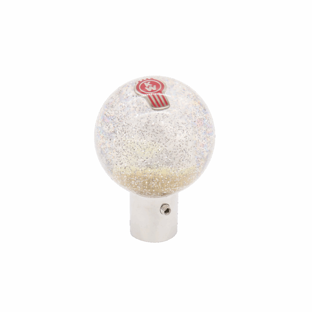 Twisted Shifterz Kenworth Clear Glitter Brake Knob