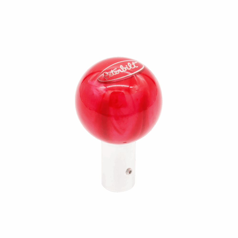 Twisted Shifterz Peterbilt Pearl Red Brake Knob