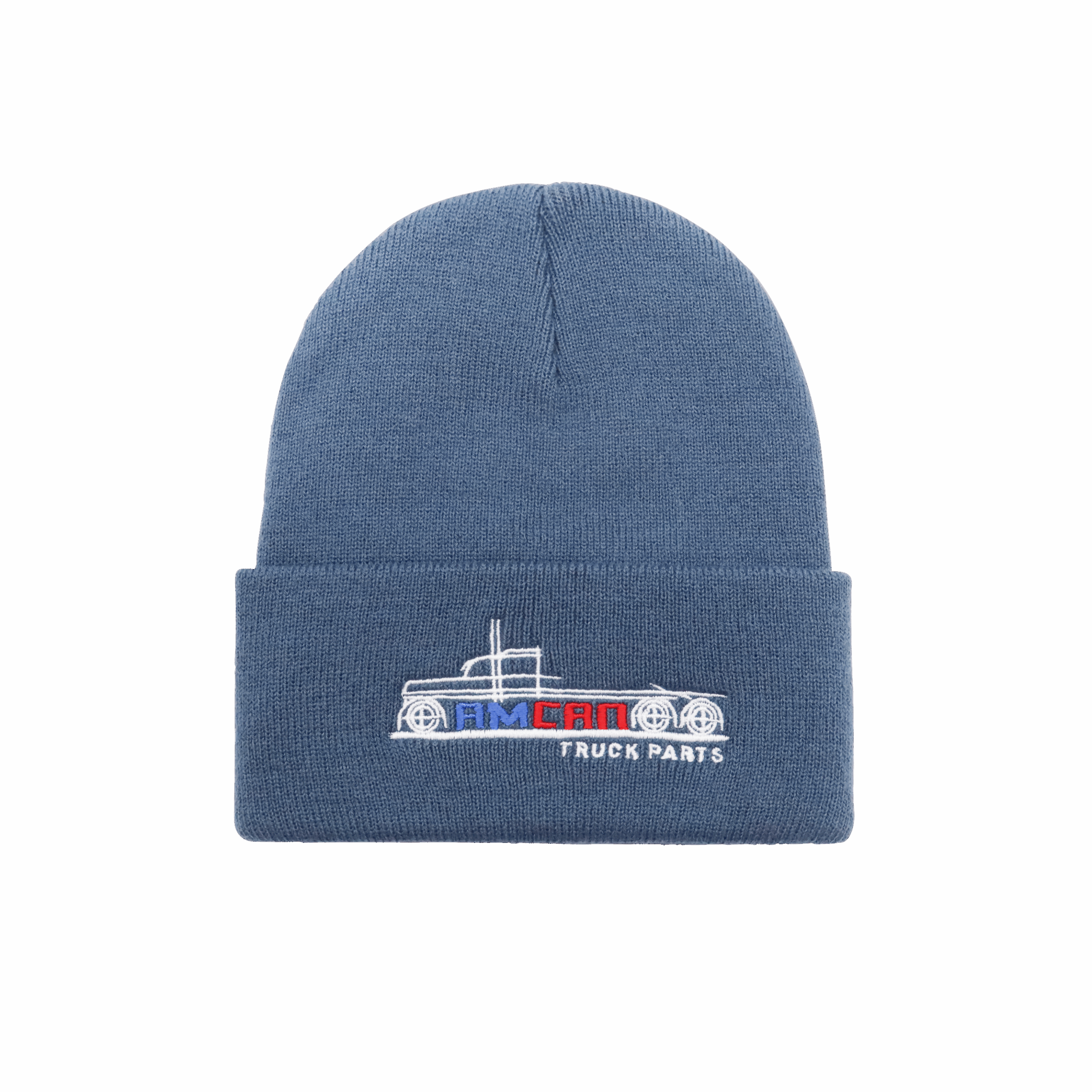 Blue Amcan Logo Knit Beanie