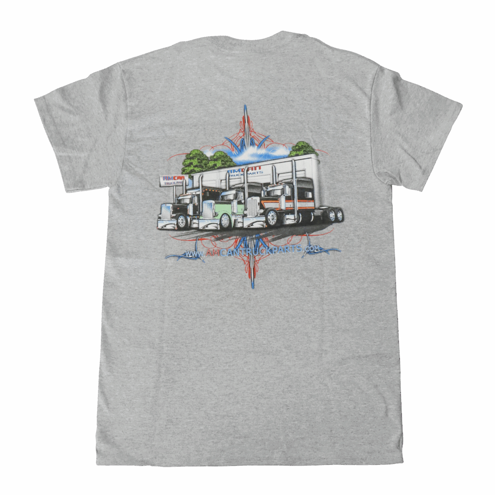 2XL Grey Peterbilt T-Shirt