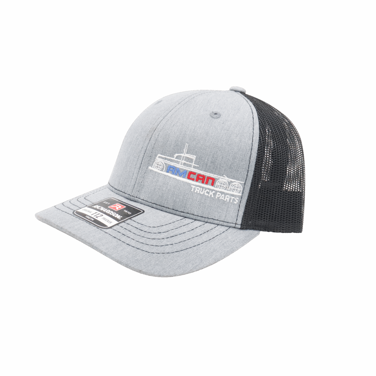 Amcan Youth Grey & Black Richardson 112 | Amcan Truck Parts