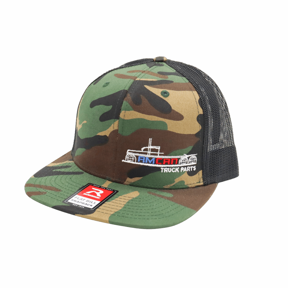 Green Camo Amcan 511 Flatbill