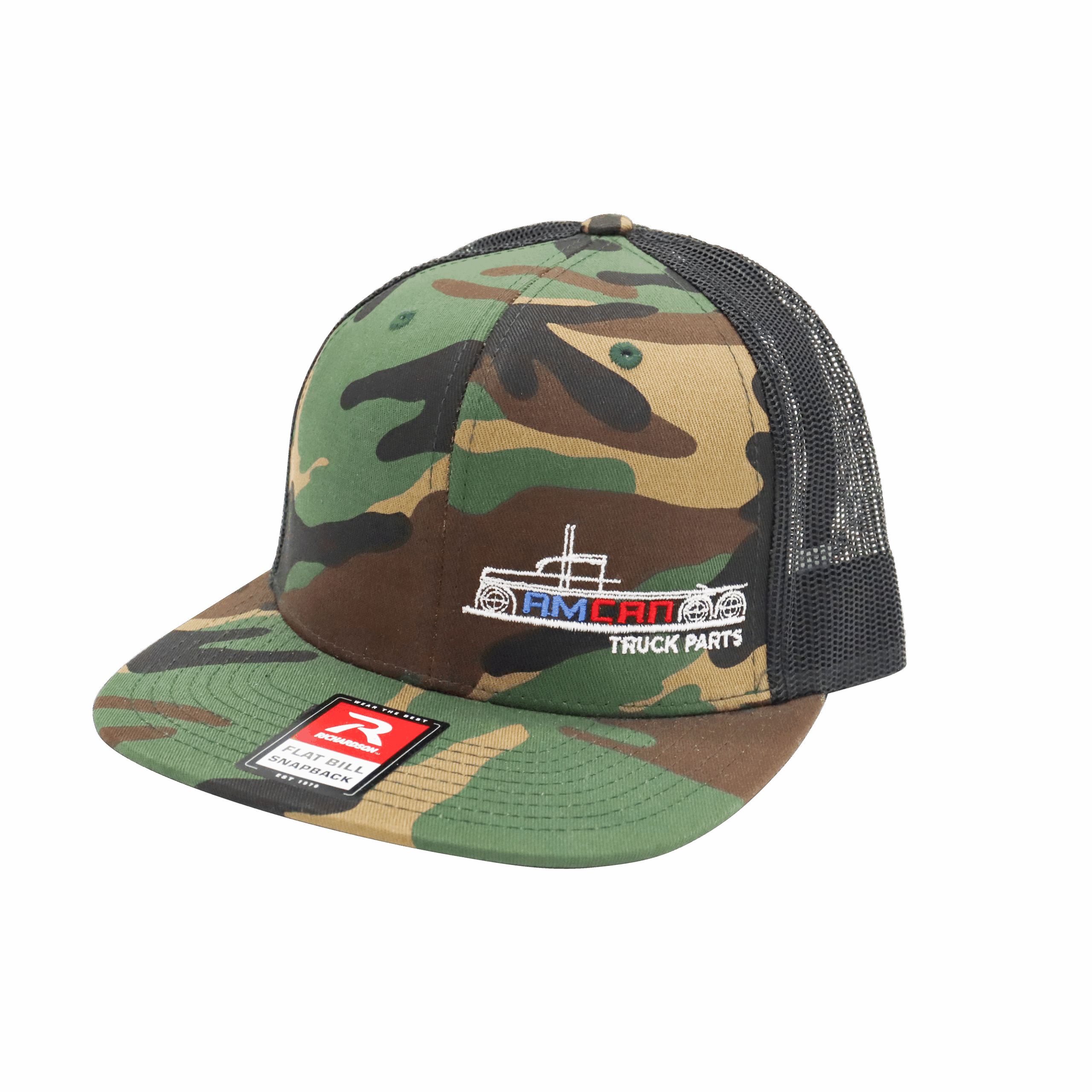 Green Camo Amcan 511 Flatbill