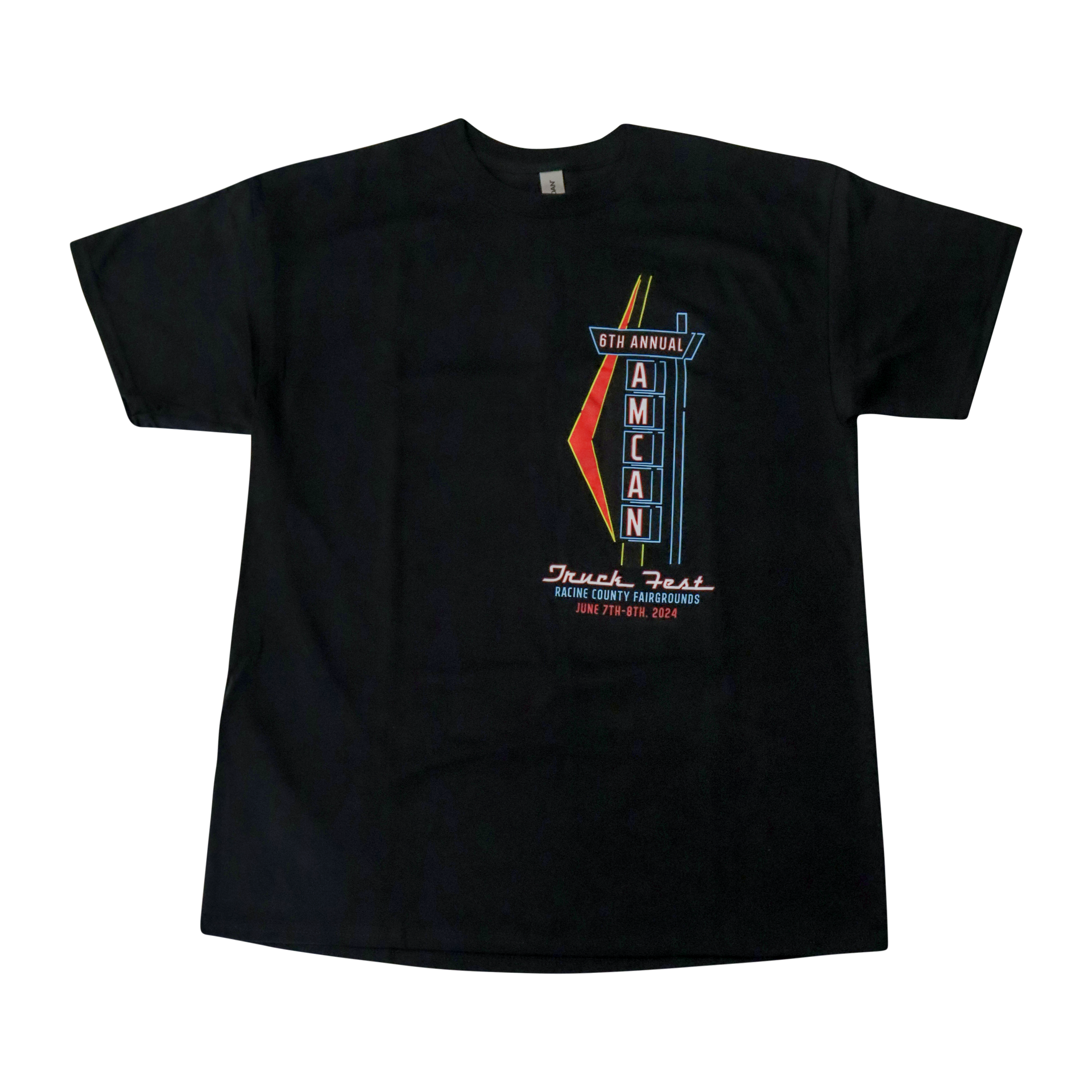 3X Black Amcan Truck Fest 2024 T-Shirt