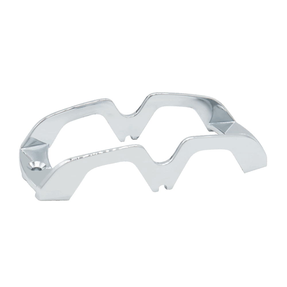 United Pacific Chrome Plated Tiger Eye Guard – Double Bubble