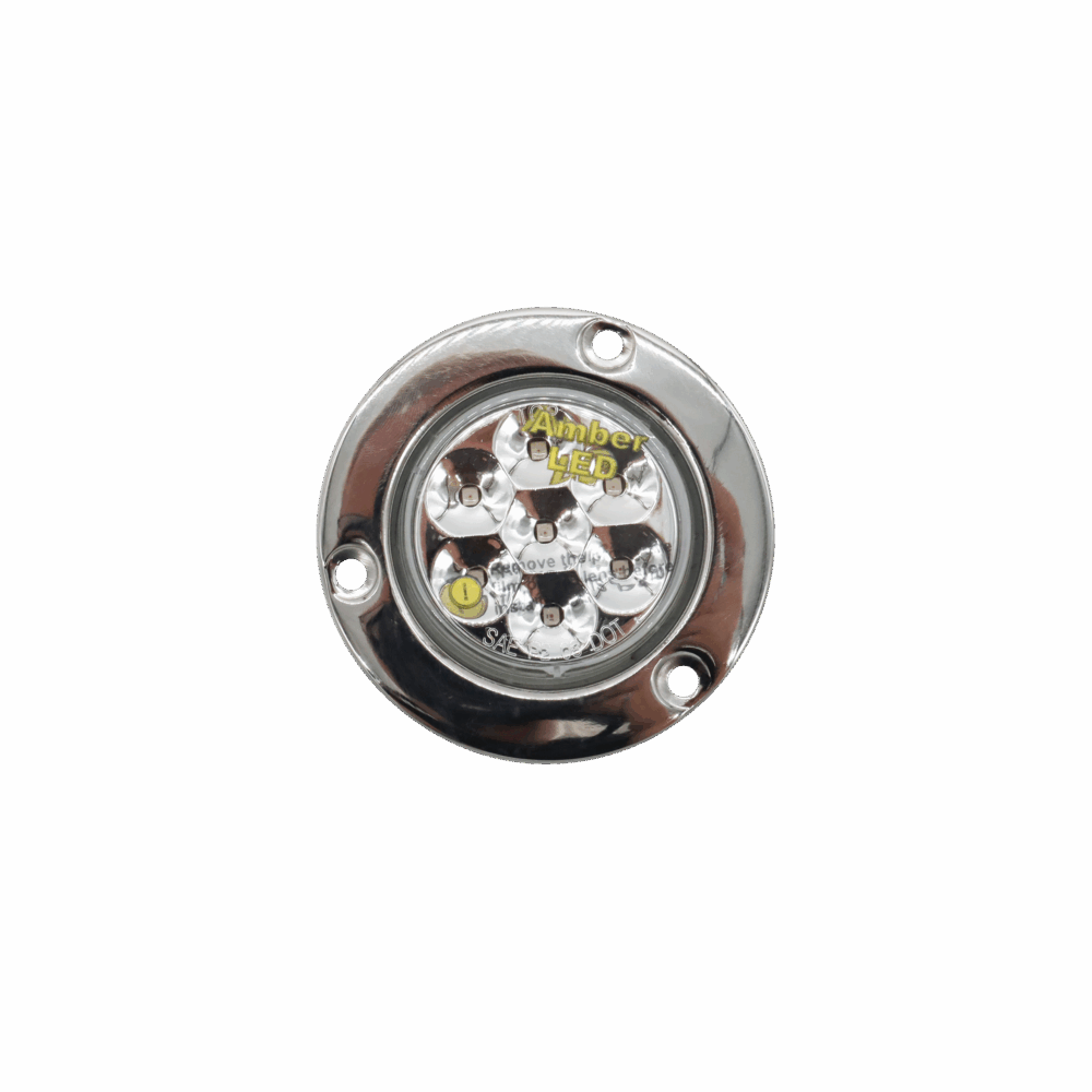 Amber Clear Pearl Series 2" LED Light