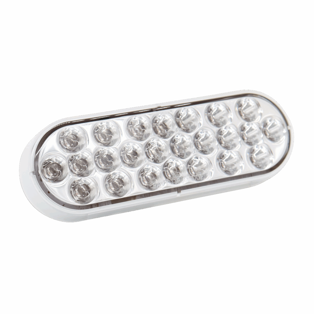Amber Clear Pearl Series Oval LED Light