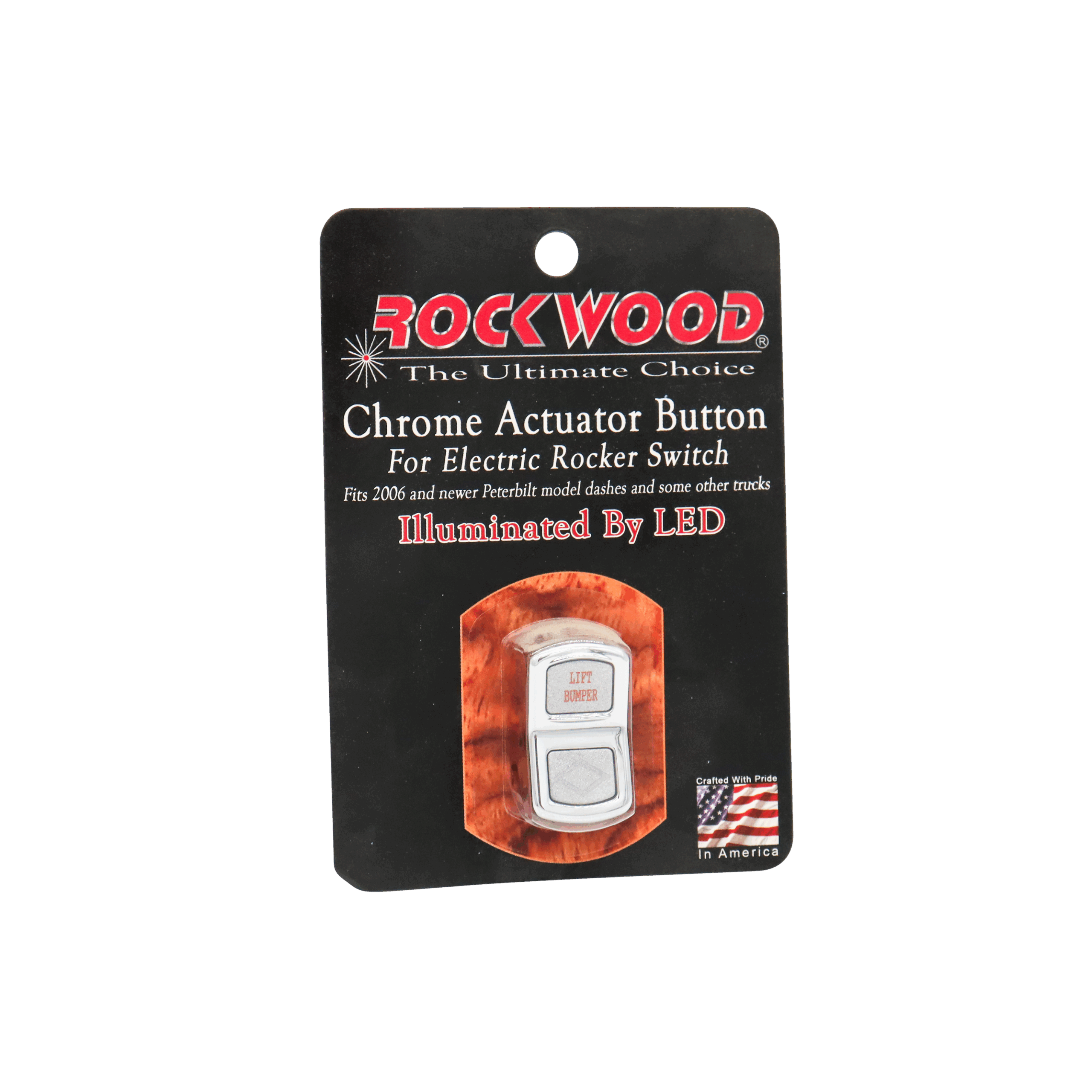 Rockwood Chrome Electric Rocker Actuator Button
