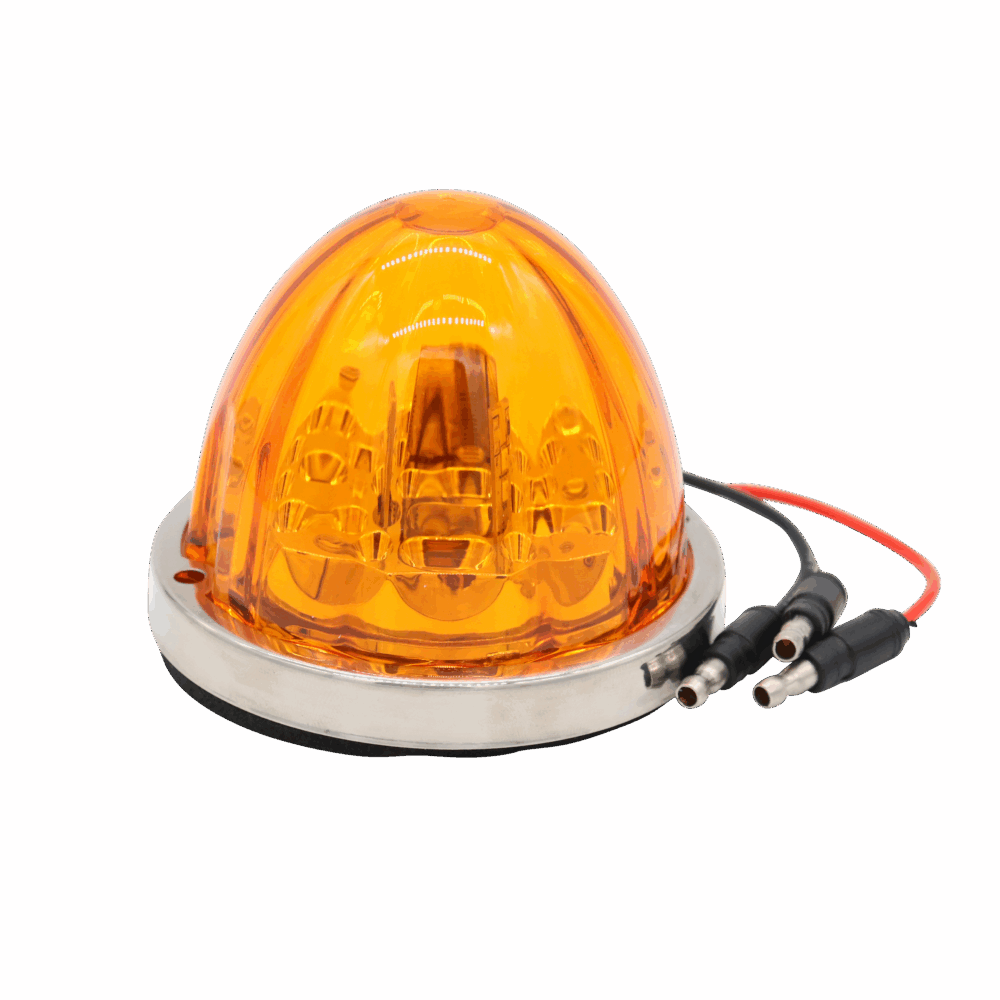 Trux Amber Clearance & Marker Star-Burst Watermelon LED Light-19 Diodes