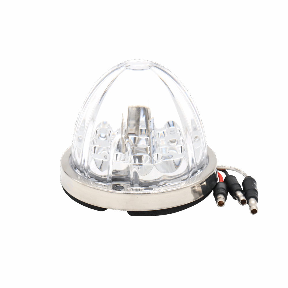 Star Burst Series Watermelon LED Turn Signal And Marker Light - CLR/AMBER