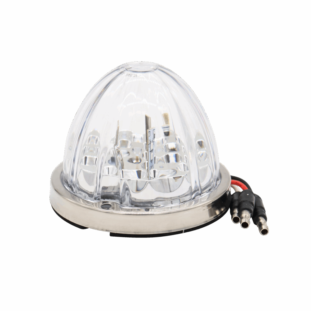 Dual LED “Watermelon” Rear Center Panel (Clear Lens, Stop/Turn/Tail to Auxiliary)