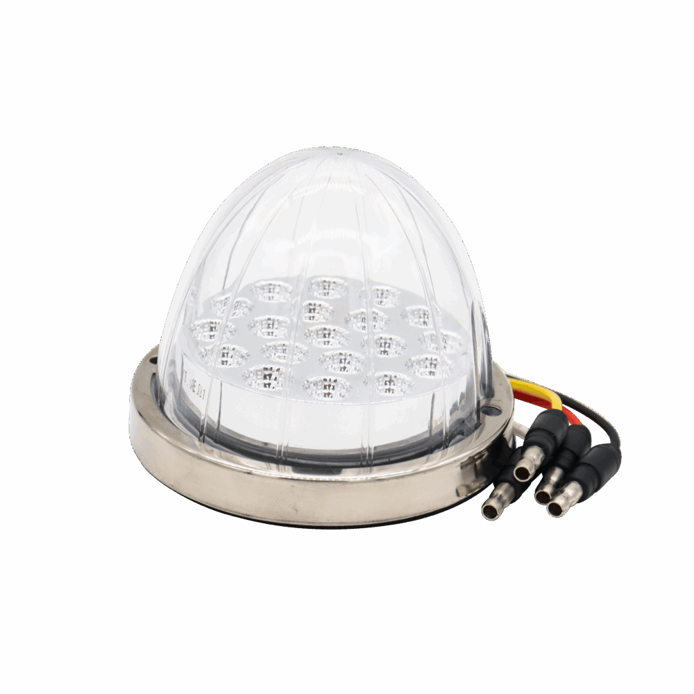 Dual-Color White/Red LED Warning Light