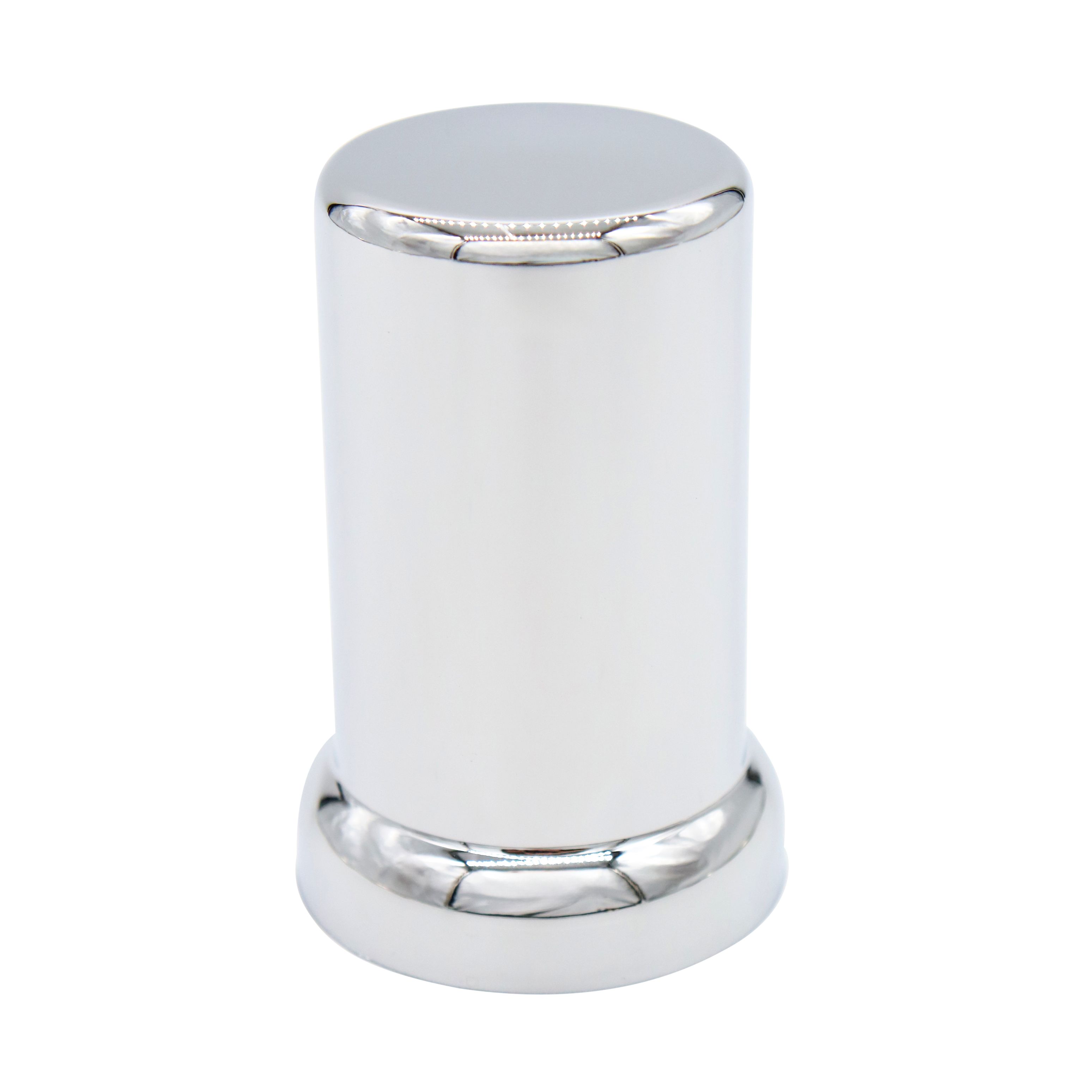 ube Chrome Plastic Lug Nut Cover w/ Flange
