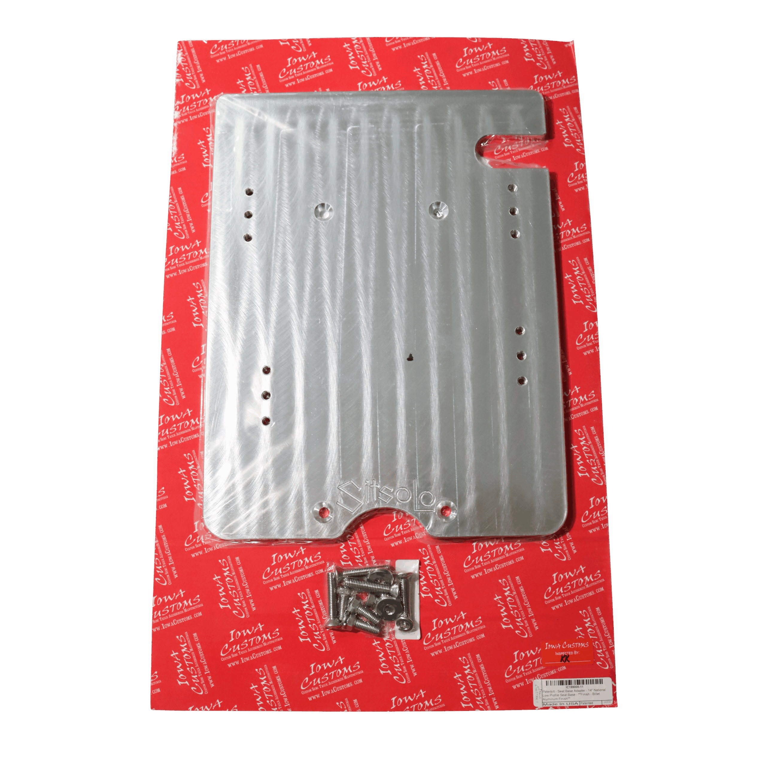 14" Peterbilt Billet Aluminum Seat Base Adapter