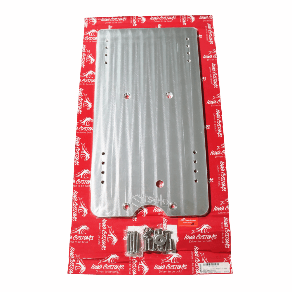 12" Kenworth Billet Aluminum Seat Base Adapter