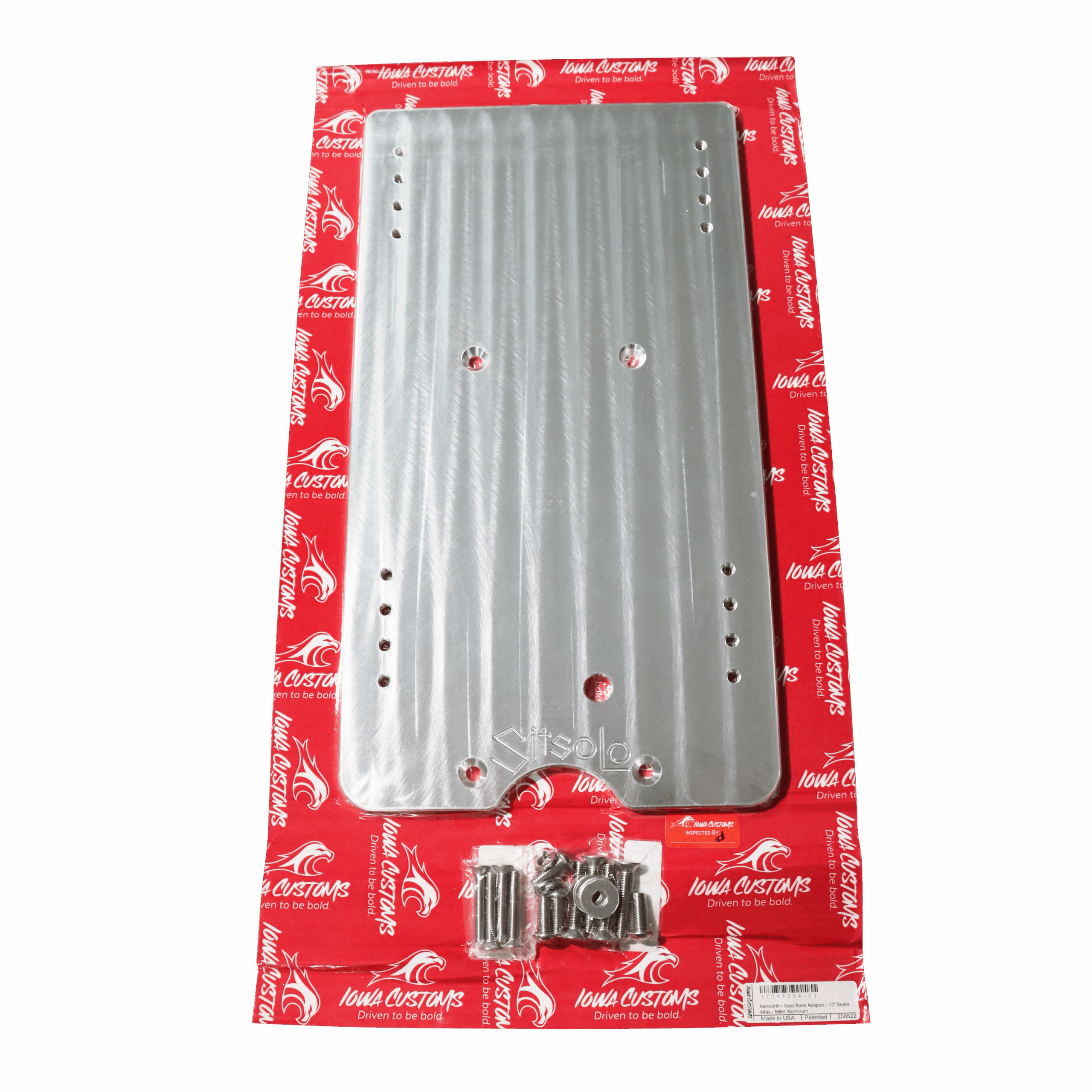 12" Kenworth Billet Aluminum Seat Base Adapter