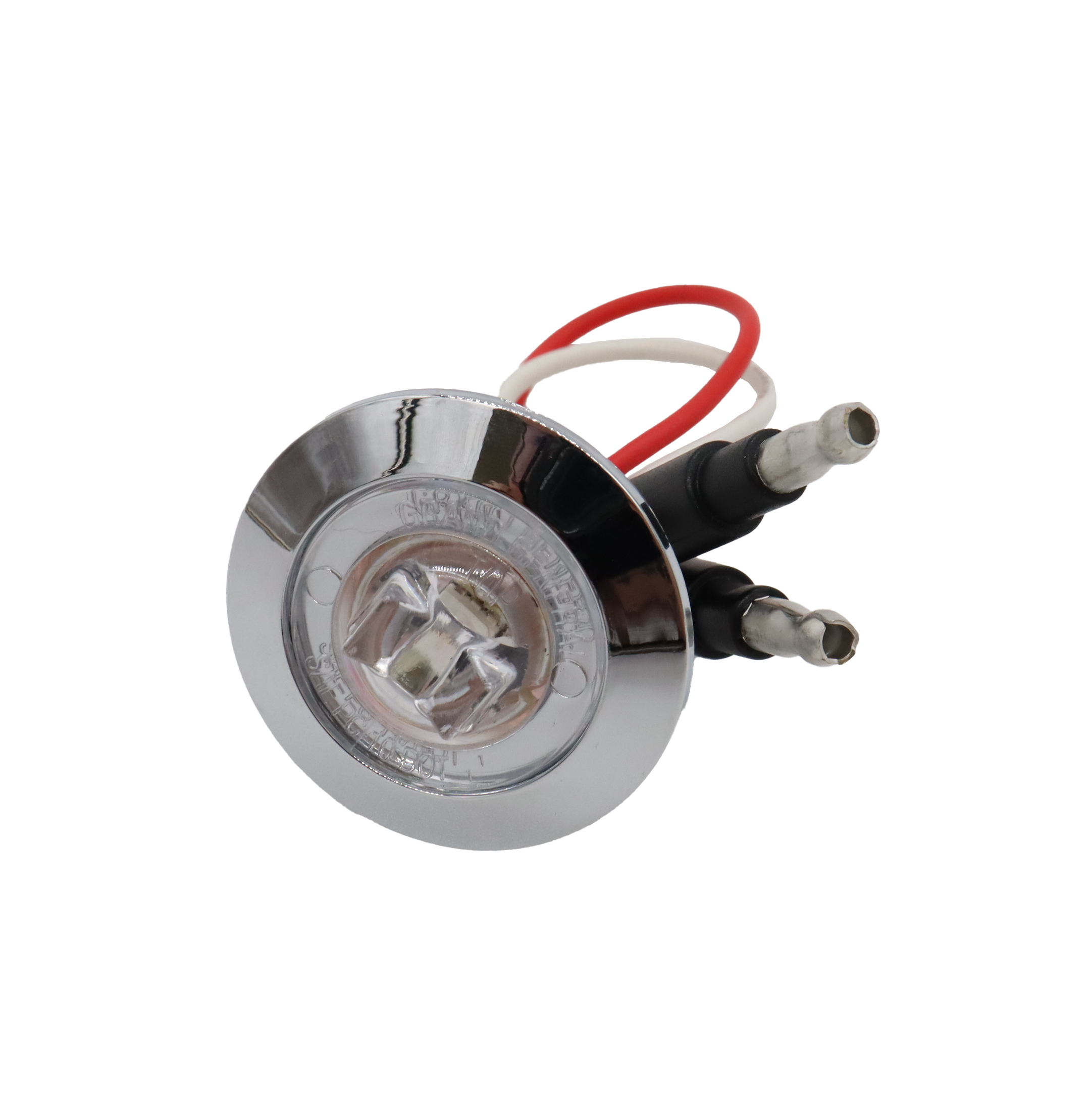 Amber Clear 1" Mini Push/Screw Wide Angle LED Light