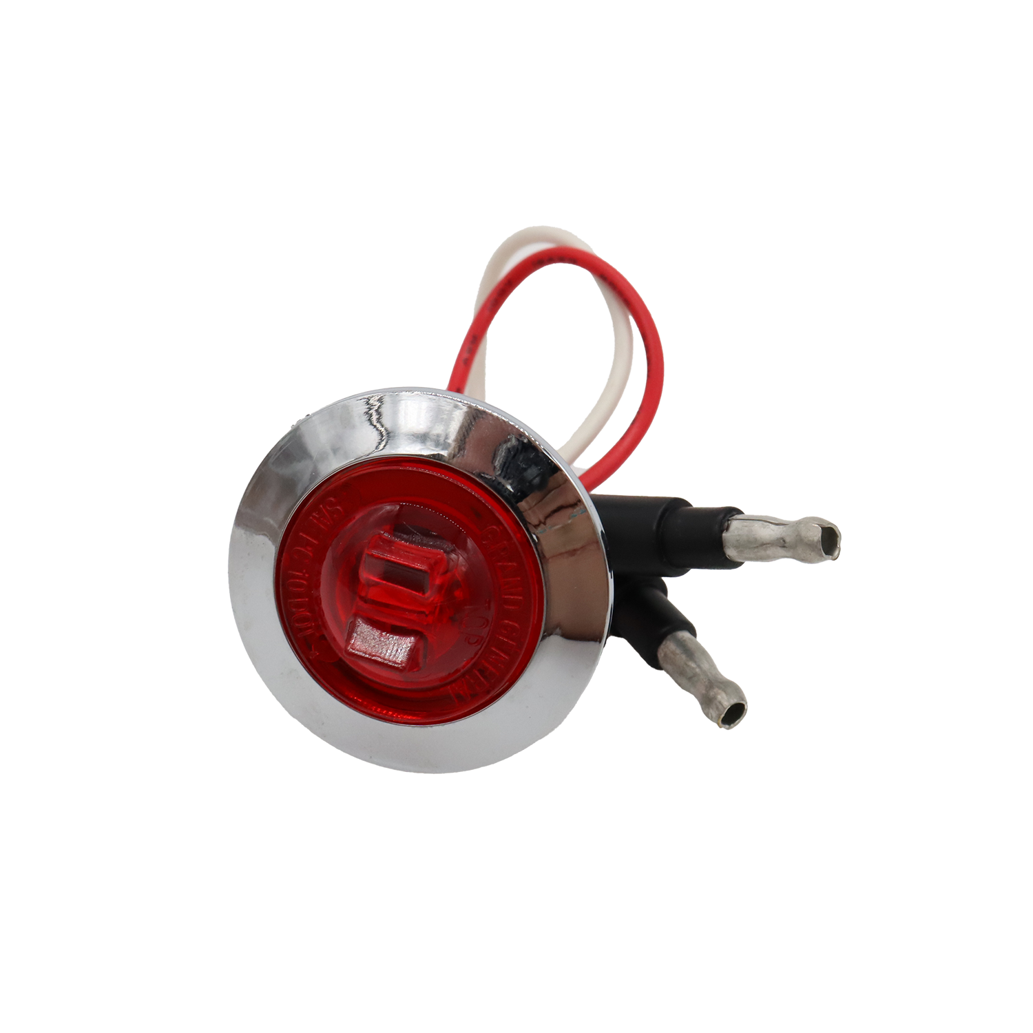 Red 1" Mini Push/Screw Wide Angle LED Light