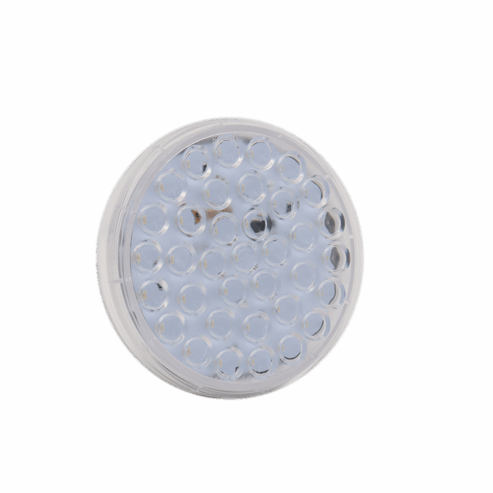 Peterson LED Stop/Turn/Tail Round 36 Diode Amp Housing Clear Lens 4"