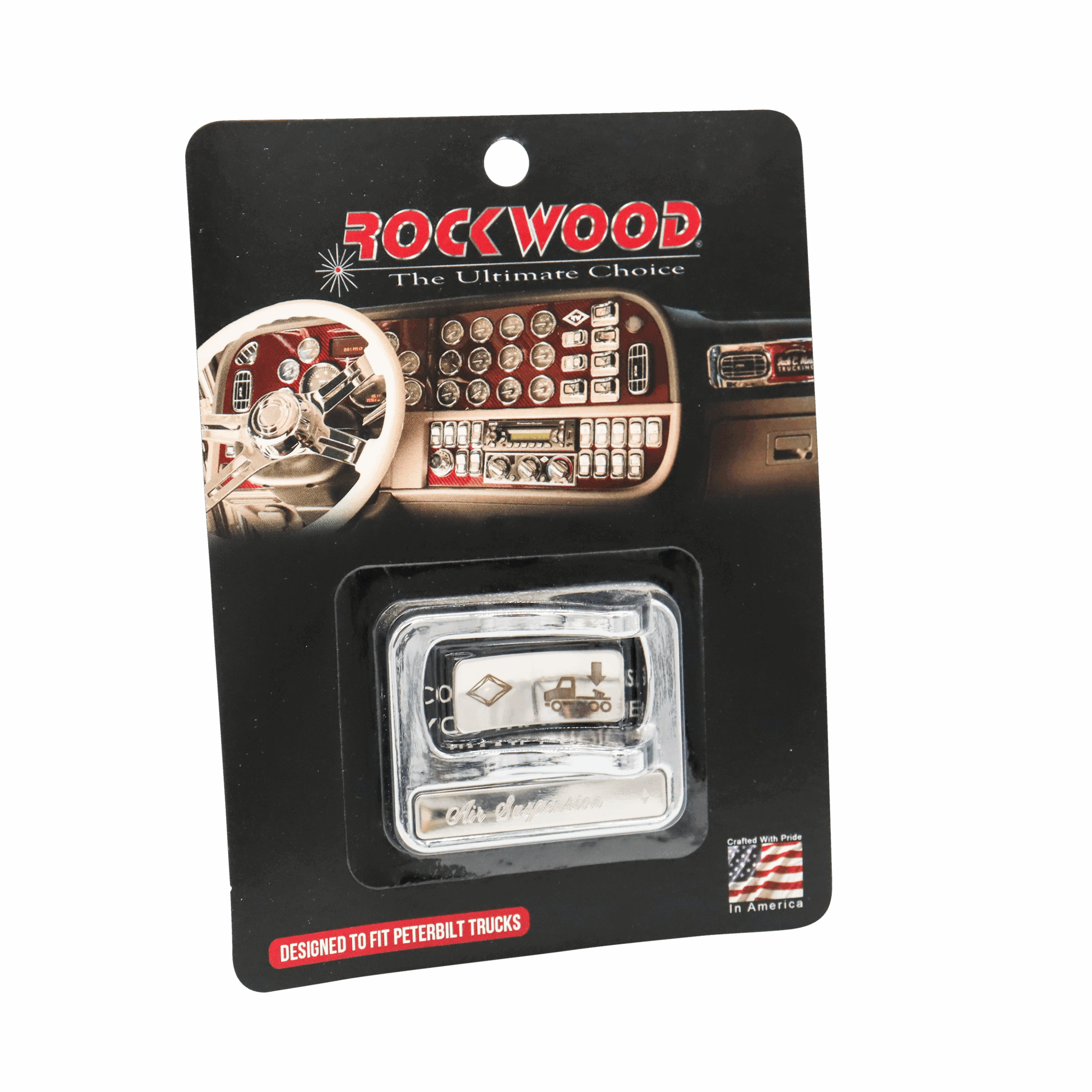 Chrome S/S - Switch Guard and Actuator Button Covers for Horizontal Air Switches - Air Suspension Dump