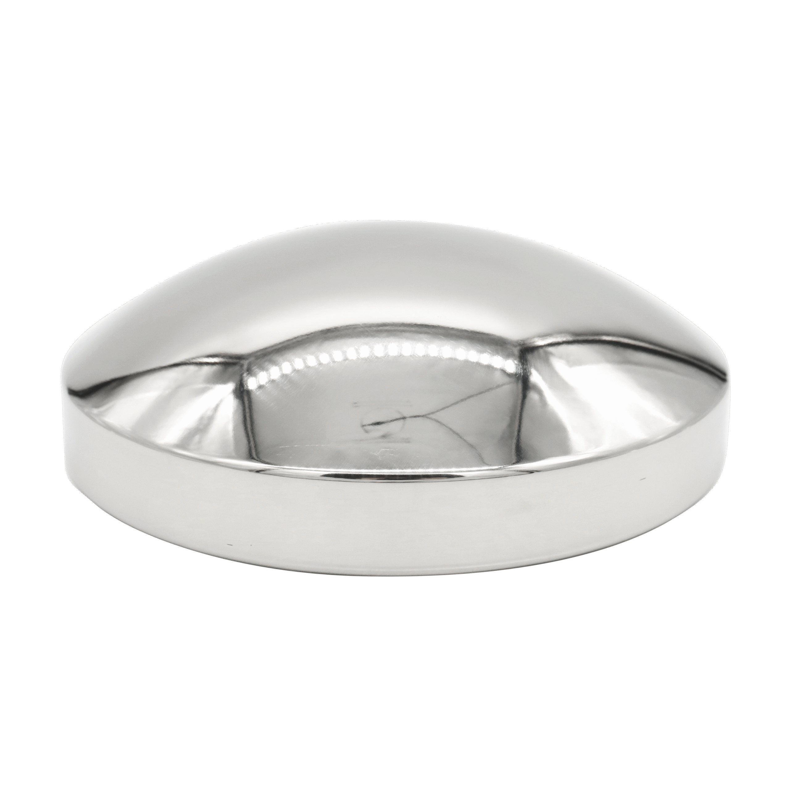 8" Stainless Dome Rear Hubcap