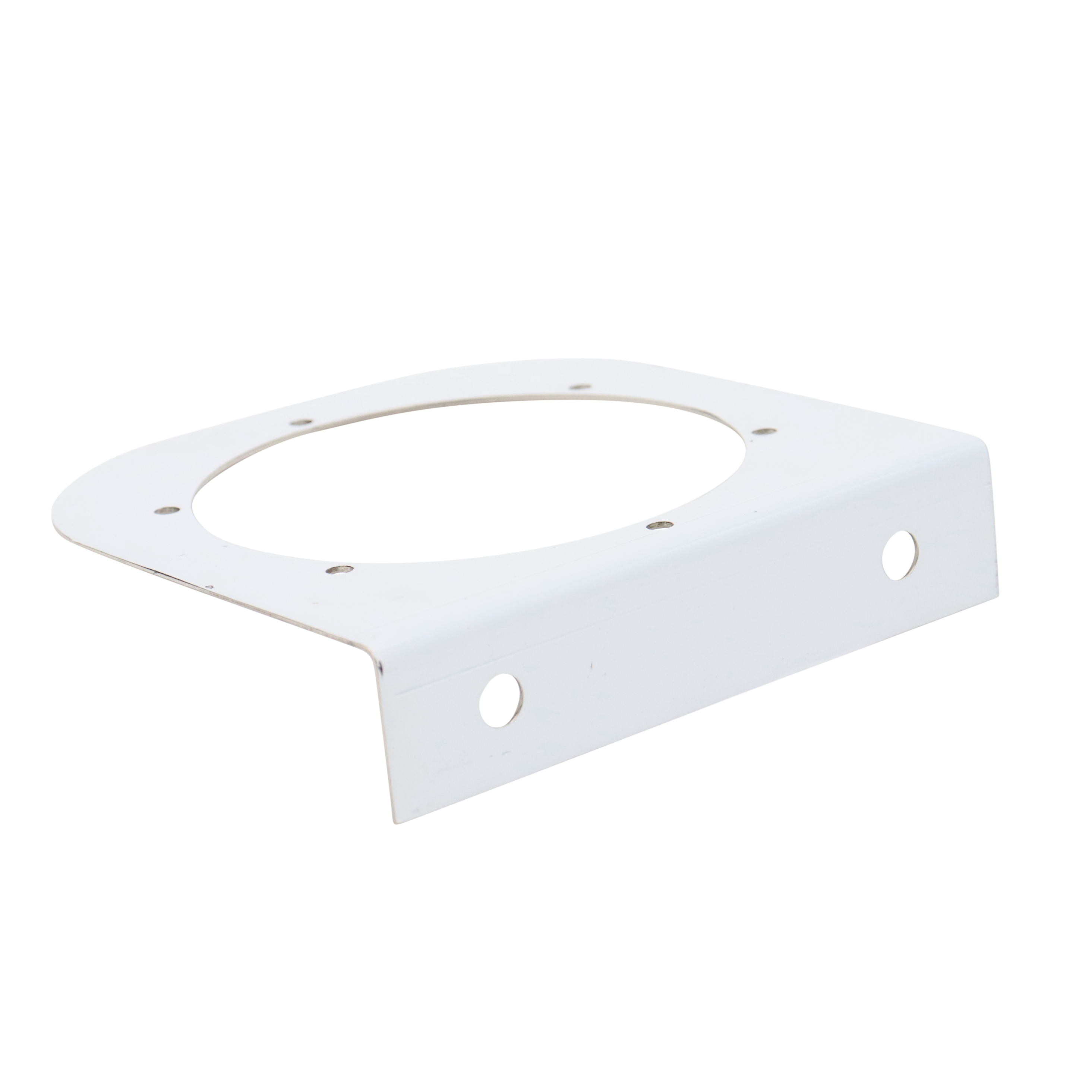 Stainless Light Bracket With Single 4" Light Cutout