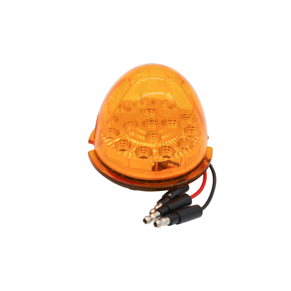 17 LED Dual Function Reflector Cab Light - Amber LED/Amber Lens